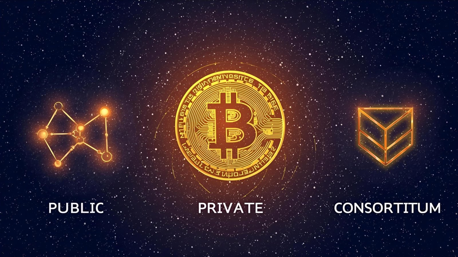 Public vs private vs consortium blockchains