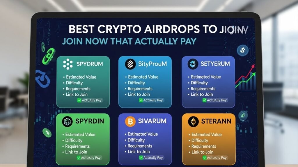 Best Crypto Airdrops to Join Now That Actually Pay