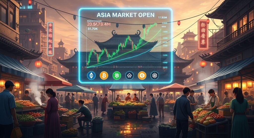 Asia Market Open Bitcoin Tumbles, Stocks Swing Asia Market Open Bitcoin