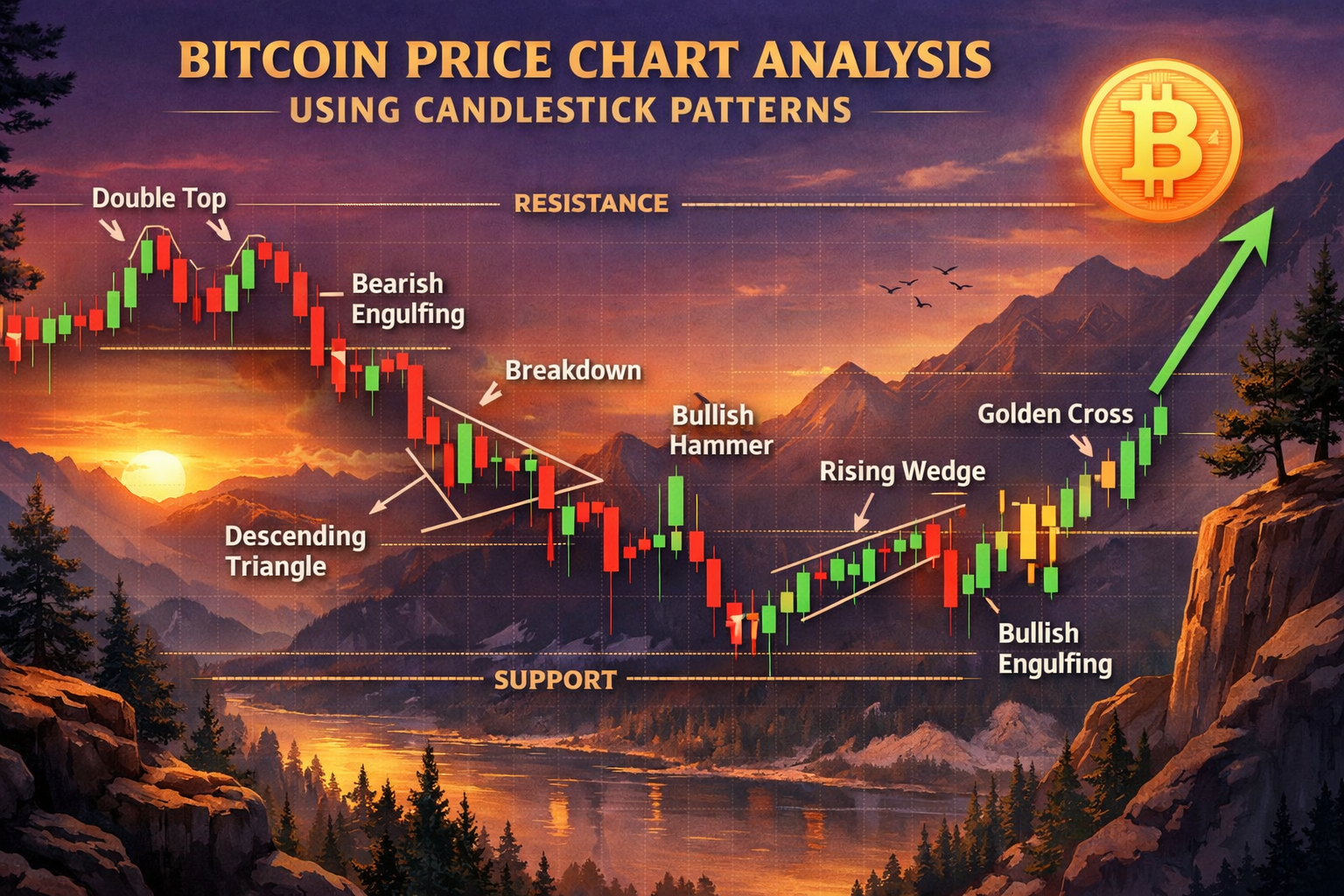 Bitcoin Price Chart Analysis Using Candlestick Patterns