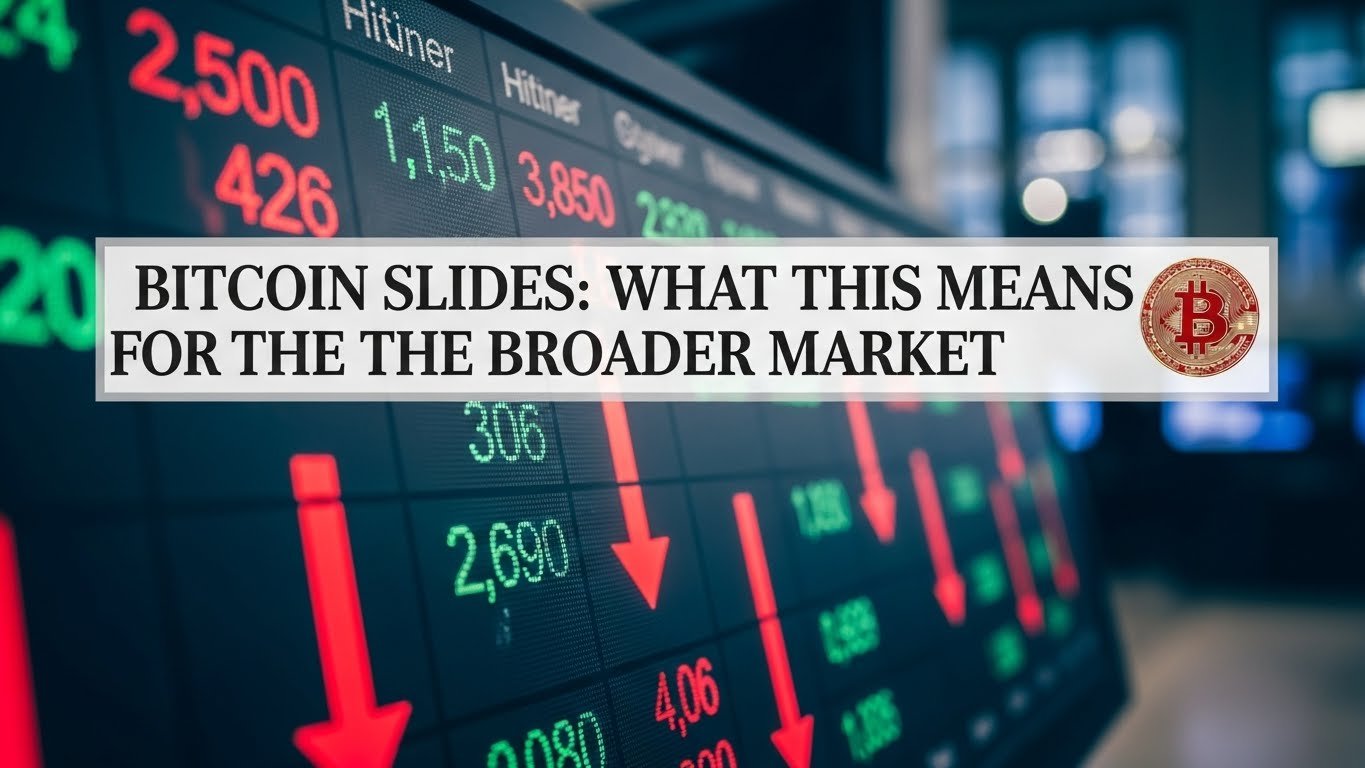Bitcoin slides what this means for the broader market