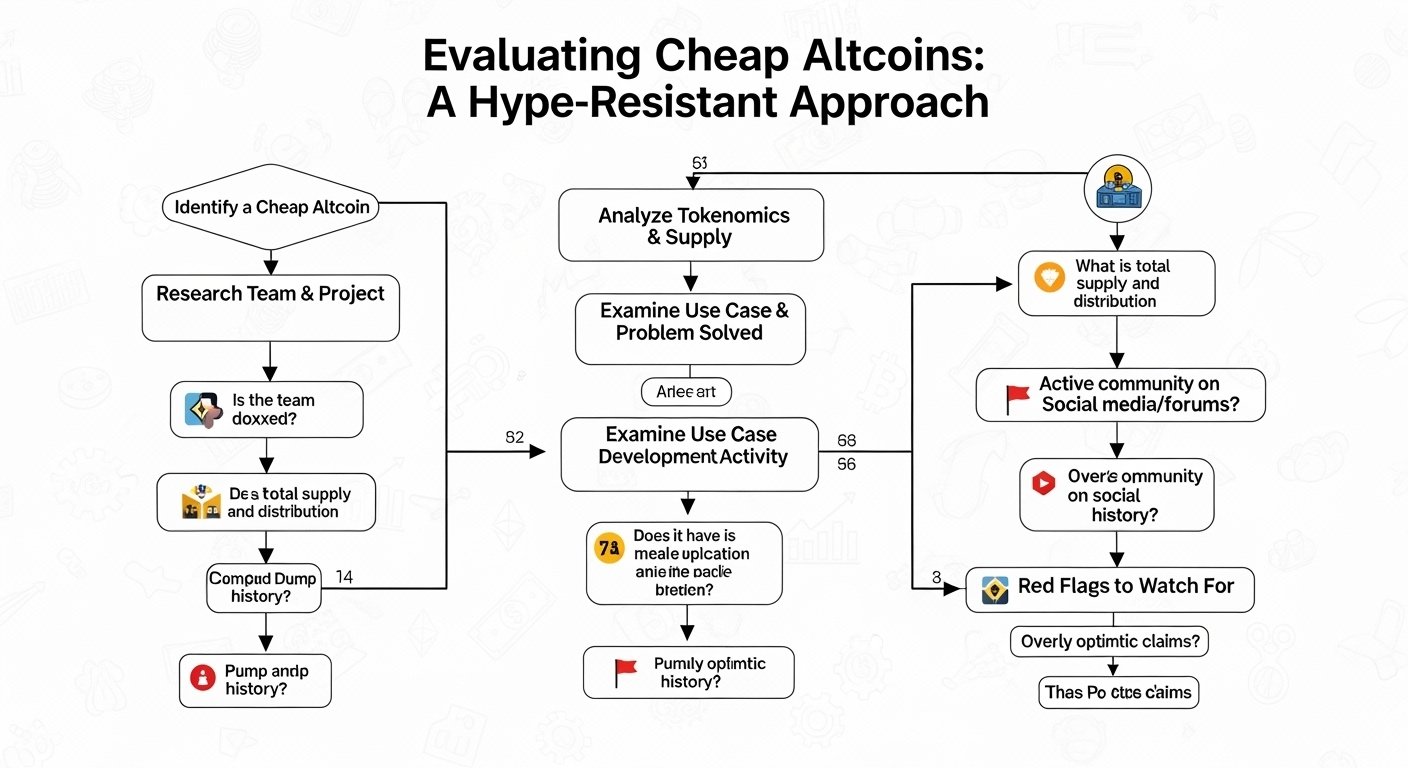 How to evaluate a cheap altcoin without getting trapped by hype
