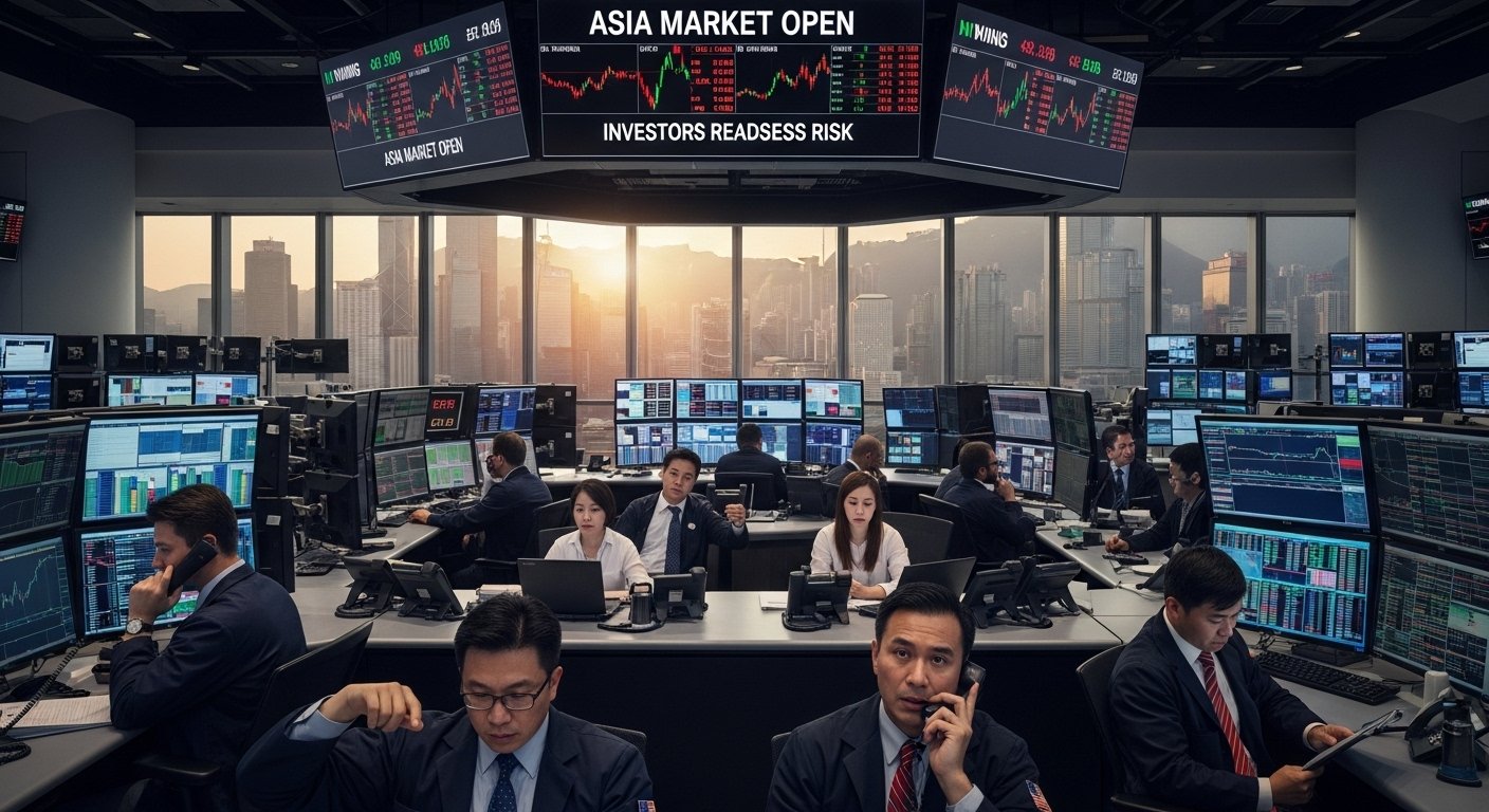 Stocks Swing at the Asia Market Open as Investors Reassess Risk