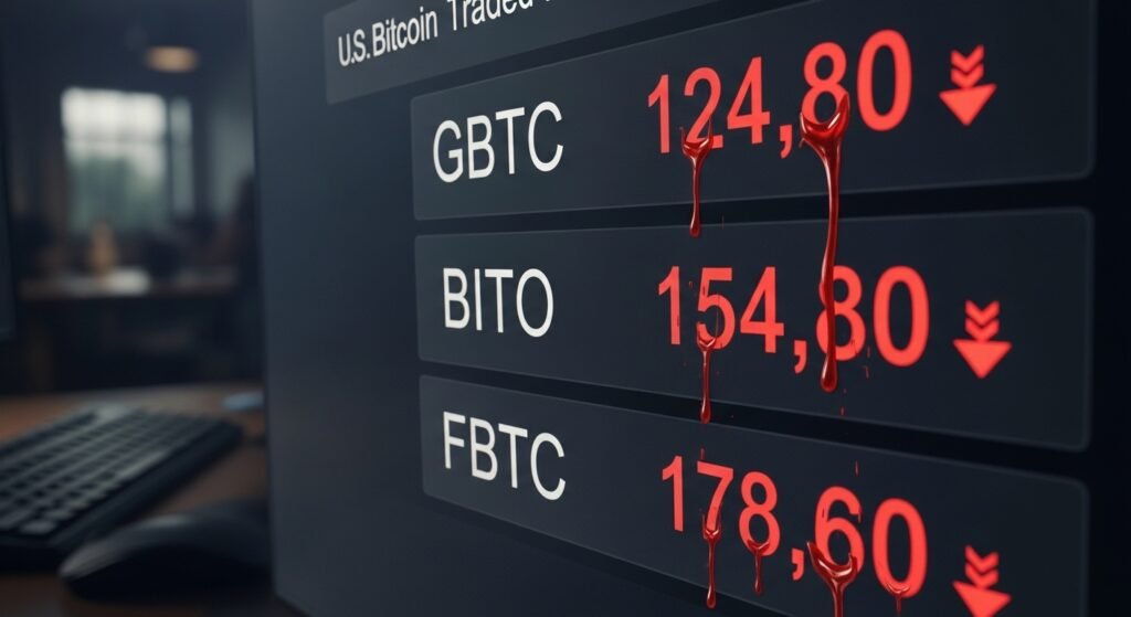 US Bitcoin ETFs Bleed