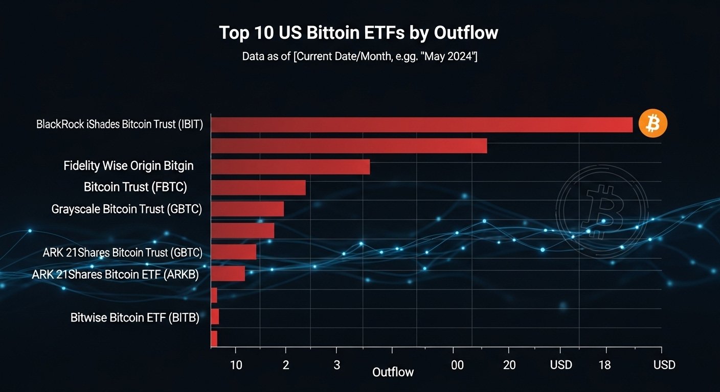 Which US Bitcoin ETFs are most affected during outflows