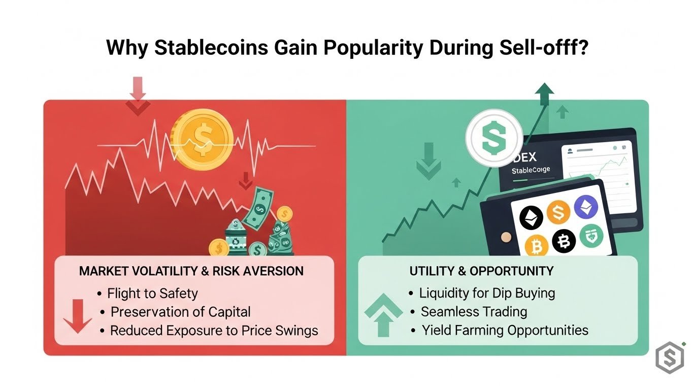 Why stablecoins gain popularity during sell-offs
