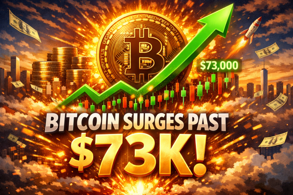Bitcoin Surges Past $73K as Inflation Cools Bitcoin Surges Past $73K as Inflation Cools