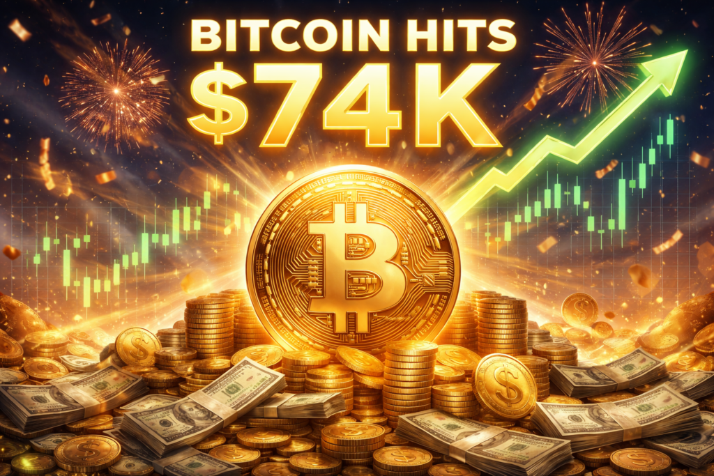 Bitcoin Hits $74K