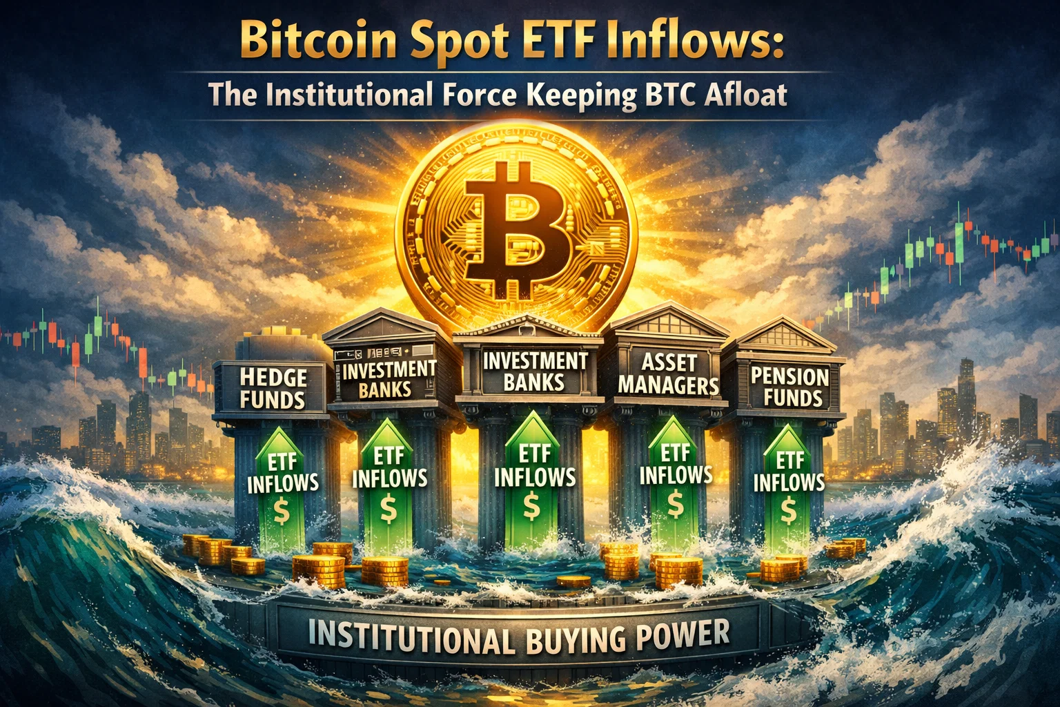 Bitcoin Spot ETF Inflows: The Institutional Force Keeping BTC Afloat