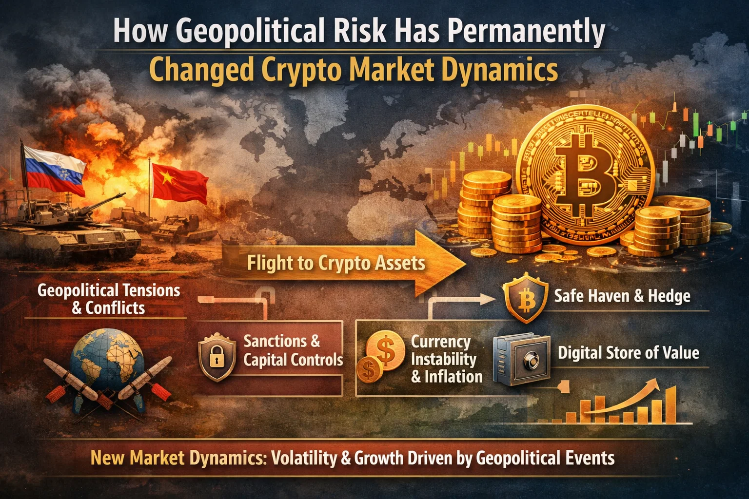 How Geopolitical Risk Has Permanently Changed Crypto Market Dynamics