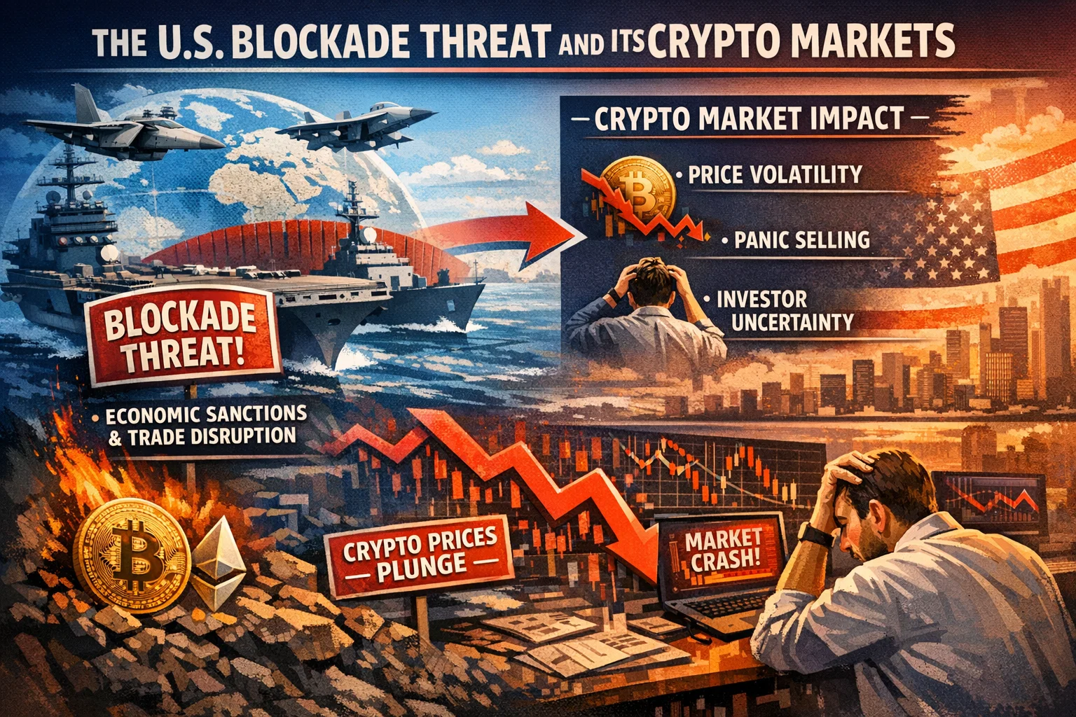 The U.S. Blockade Threat and Its Impact on Crypto Markets