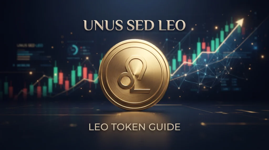 UNUS SED LEO (LEO Token) cryptocurrency coin with market chart