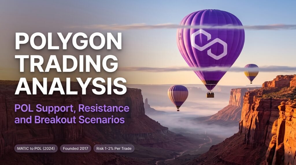 Polygon trading analysis chart with POL support, resistance, and breakout levels